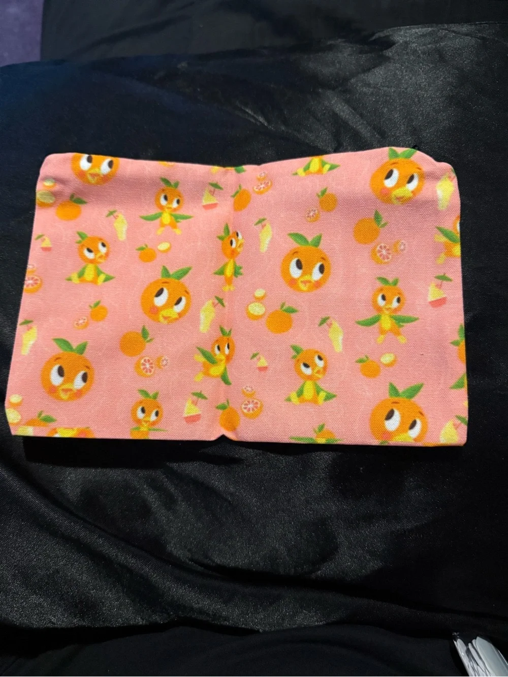Orange Bird Makeup Bag